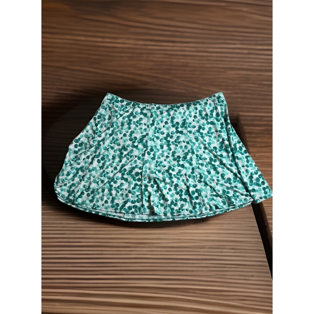 susan graver liquid knit Skrot Floral, Green & White Womens Sz-2XL